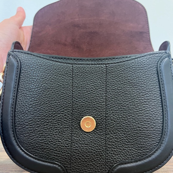 Coach Georgie Saddle Bag Black Crossbody - Picture 12 of 12